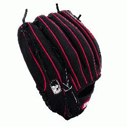 black and red A2000 GG47 GM Baseball Glove fits Gio Gonzalezs style and command on the mound, 